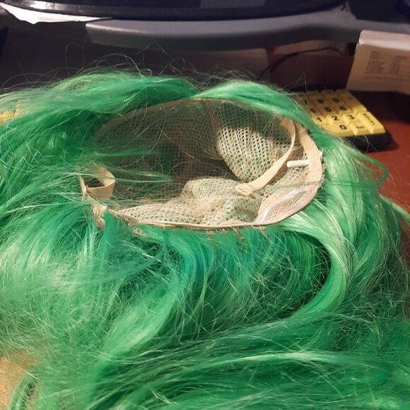 NEW ! Women Extra Long 39 Inch Wig Straight Green main image 7
